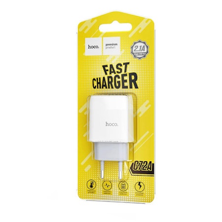 Väggladdare USB 2.1A – Snabbladdning hemma