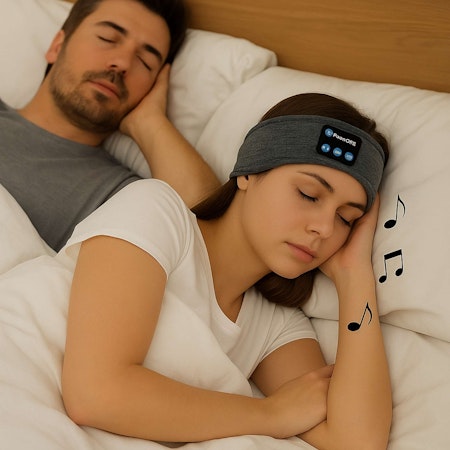 Pannband med bluetooth – Sovhörlurar
