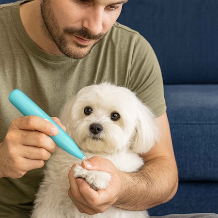 Sladdlös trimmer för hund och katt