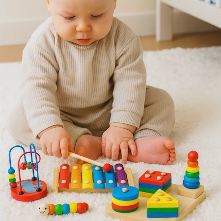 Köp Montessori leksaker i trä 5-pack
