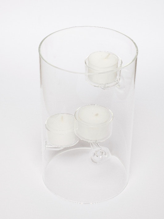 Glass lyseholder 3 telys