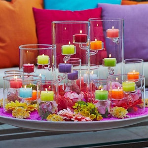 Glass lyseholder 3 telys