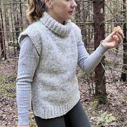 Stickad väst