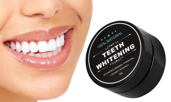 100% Naturlig Tandblekning - Teeth Whitening Charcoal (30 g)
