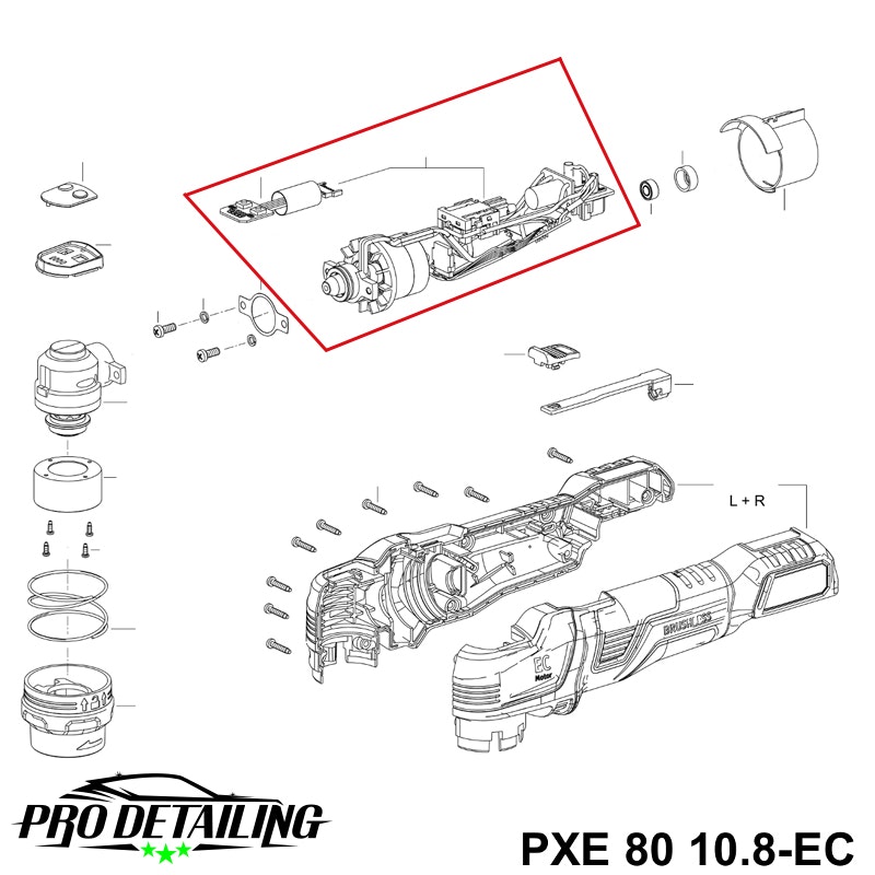 Flex PXE 80 Komplett motor