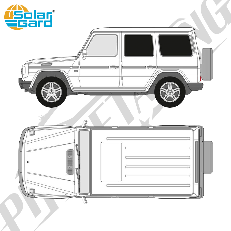 Färdigskuren solfilm - Mercedes-Benz G-Klass - 2002-2018