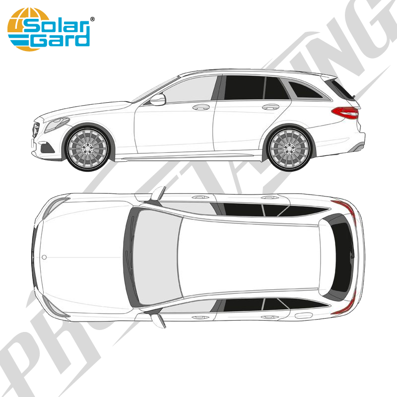 Färdigskuren solfilm - Mercedes-Benz C-Klass Kombi - 2014-2021