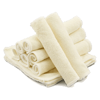 50 pack - Tvättlappar i bambu och bomull