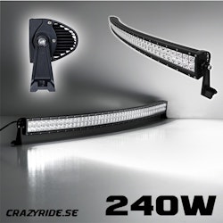 LED Extraljusramp 240W CREE - "Lätt böjd" - 9-30V