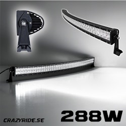 LED Extraljusramp 288W CREE - "Lätt böjd" - 9-30V