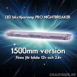 LED Blixtljusramp PRO NIGHTBREAKER 1500mm 24V - Orange varningsljus