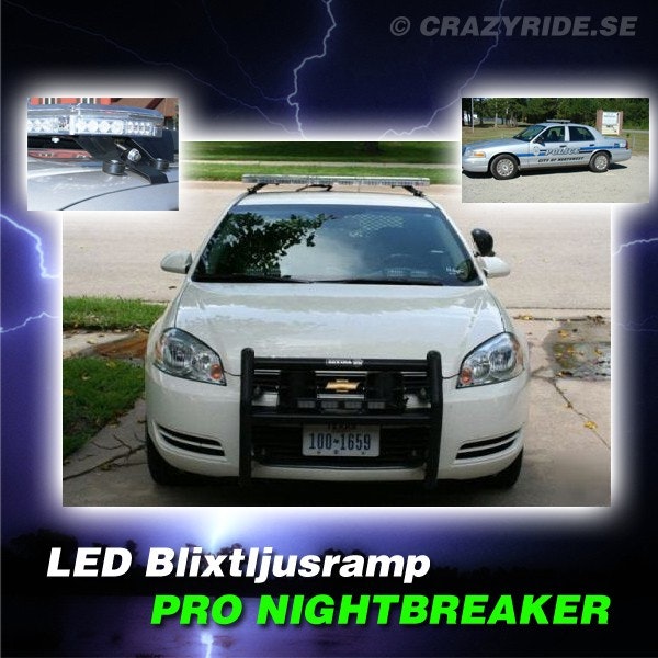 LED Blixtljusramp PRO NIGHTBREAKER 1500mm 24V - Orange varningsljus