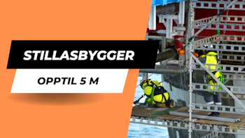 Stillasbygger opp til 5 meter