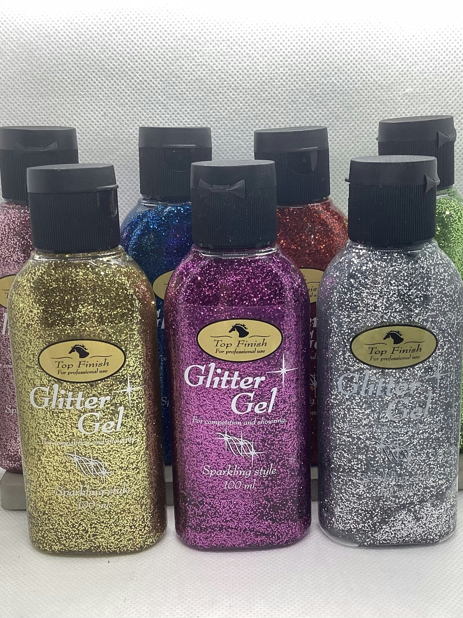 Glittergel till häst, 100 ml.