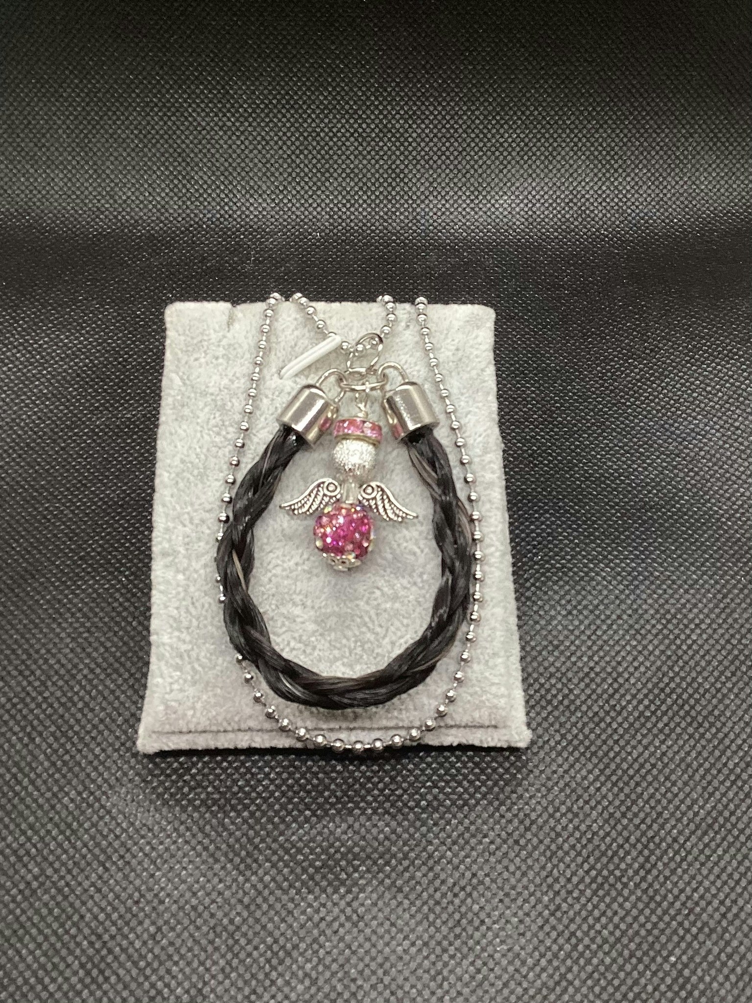 Halsband inkl ängel och kulkedja