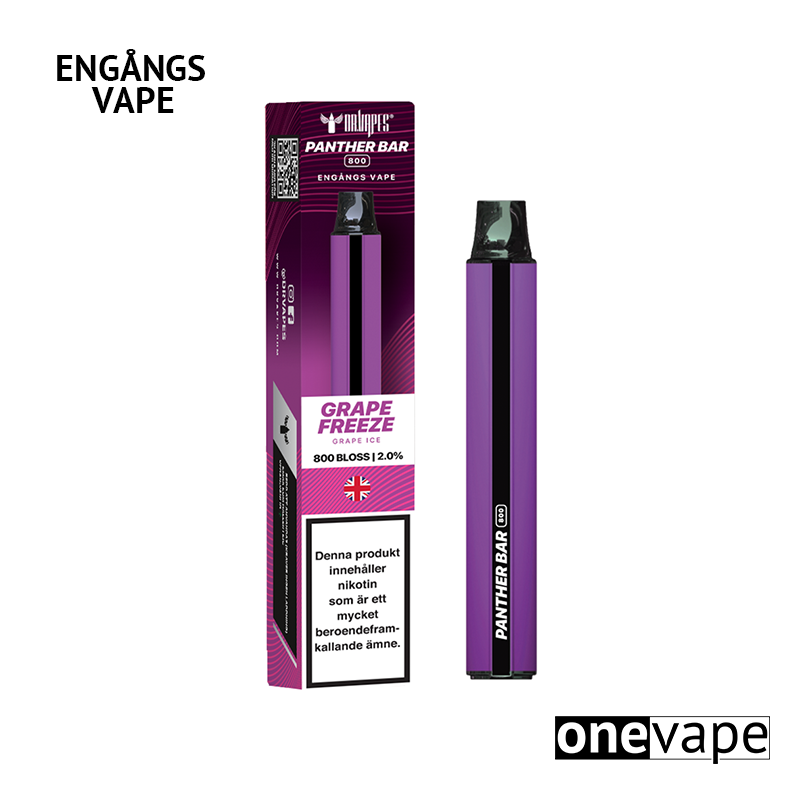 Panther Bar Engångs Vape - Grape Ice