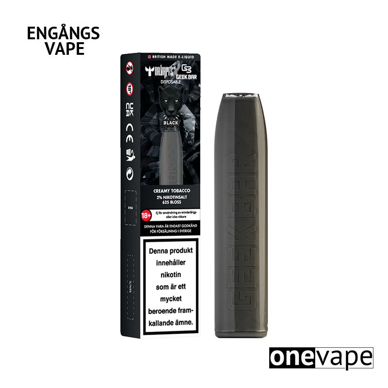 Dr Vapes Geek Bar Engångs Vape - Black