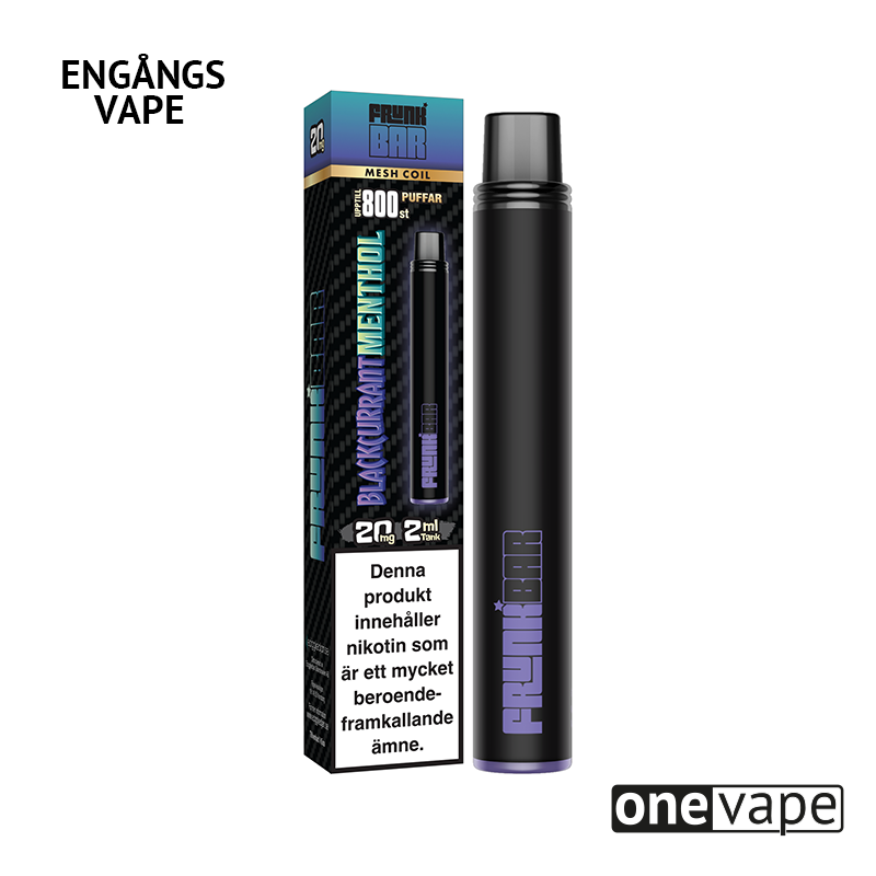 Frunk Bar Mesh Engångs Vape - Blackcurrant Menthol