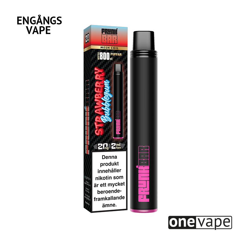 Frunk Bar Mesh Engångs Vape - Strawberry Bubblegum