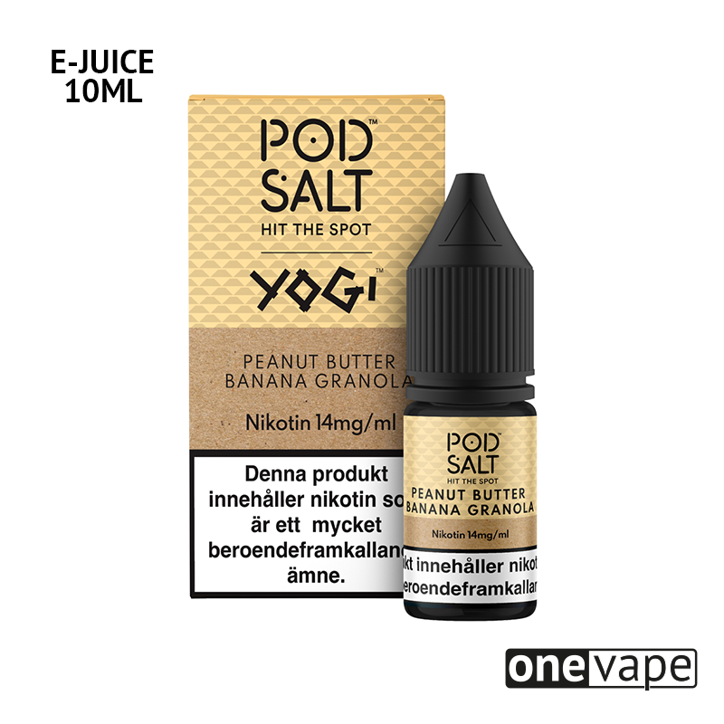 Pod Salt Fusion - Peanut Butter Banana Granola (10ml, Nic Salt)