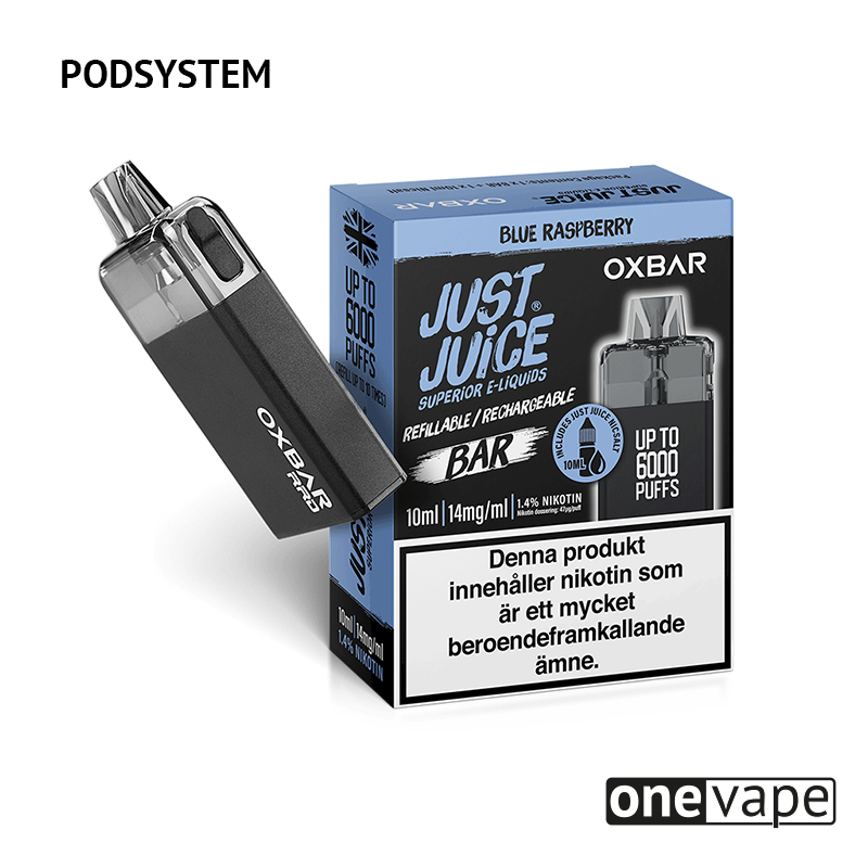 Just Juice Oxbar - Blue Raspberry (550mAh, 10ml)