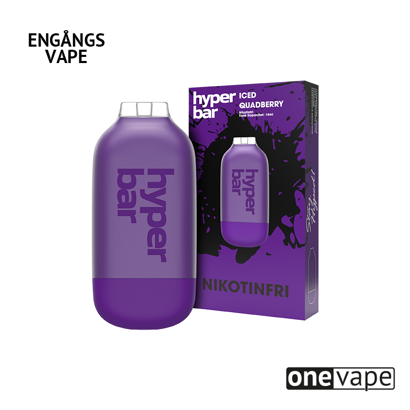 Hyper Bar ZERO Mesh Engångs Vape Iced Quadberry One Vape