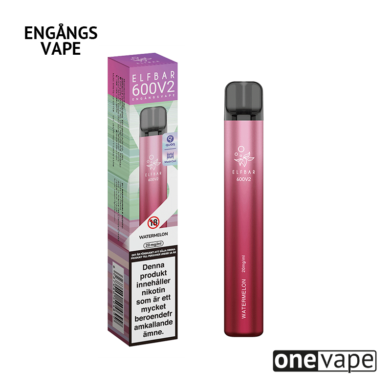 Elfbar V2 Mesh Engångs Vape - Watermelon