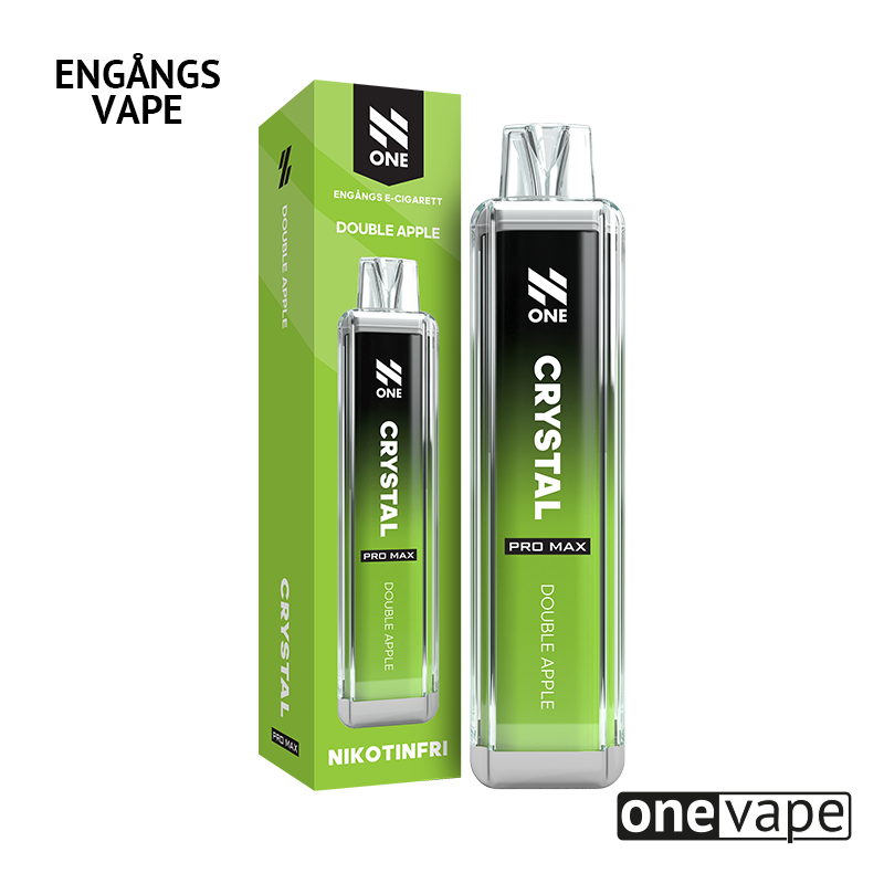 N One Crystal ZERO Engångs Vape - Double Apple