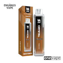 N One Crystal ZERO Engångs Vape - Tobacco