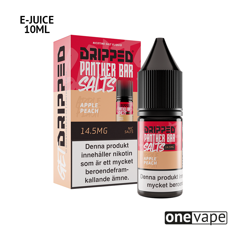 Panther Bar Salts - Apple Peach (10ml, Nic Salt)