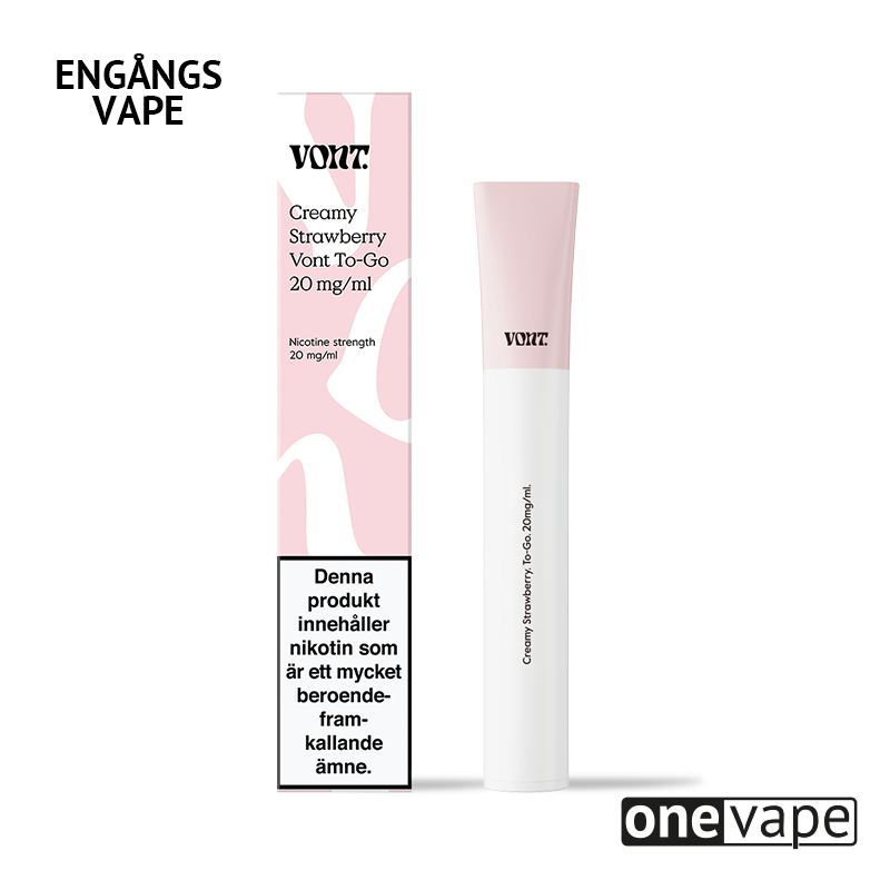 Vont To-Go Engångs Vape - Creamy Strawberry