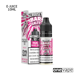 Seriously Bar Salts - Watermelon Ice (10ml, Nic Salt)