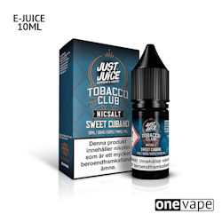 Just Juice Tobacco Club - Sweet Cubano (10ml, Nic Salt)