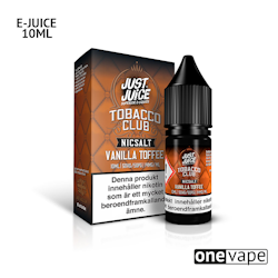 Just Juice Tobacco Club - Vanilla Toffee (10ml, Nic Salt)