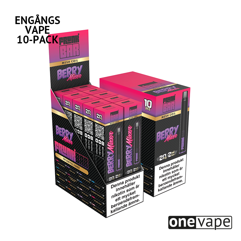 Frunk Bar Mesh Engångs Vape - Berry Mixer (10-Pack)