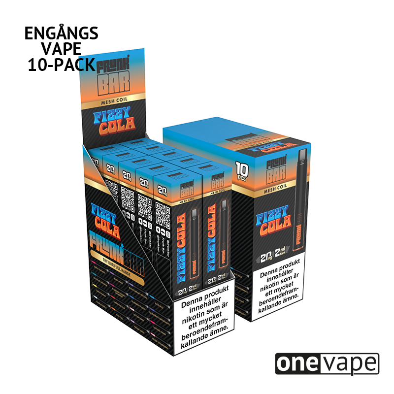 Frunk Bar Mesh Engångs Vape - Fizzy Cola (10-Pack)