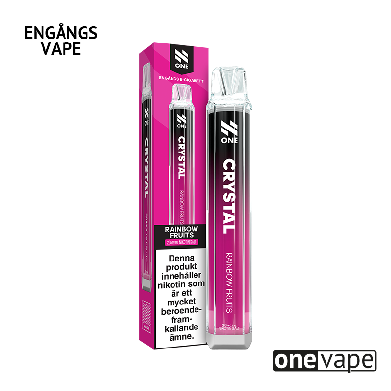 N One Crystal Mesh Engångs Vape - Rainbow Fruits