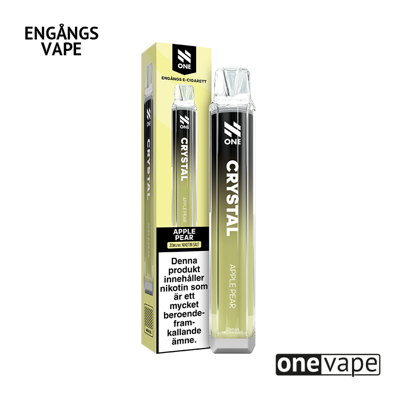 N One Crystal Mesh Engångs Vape - Apple Pear