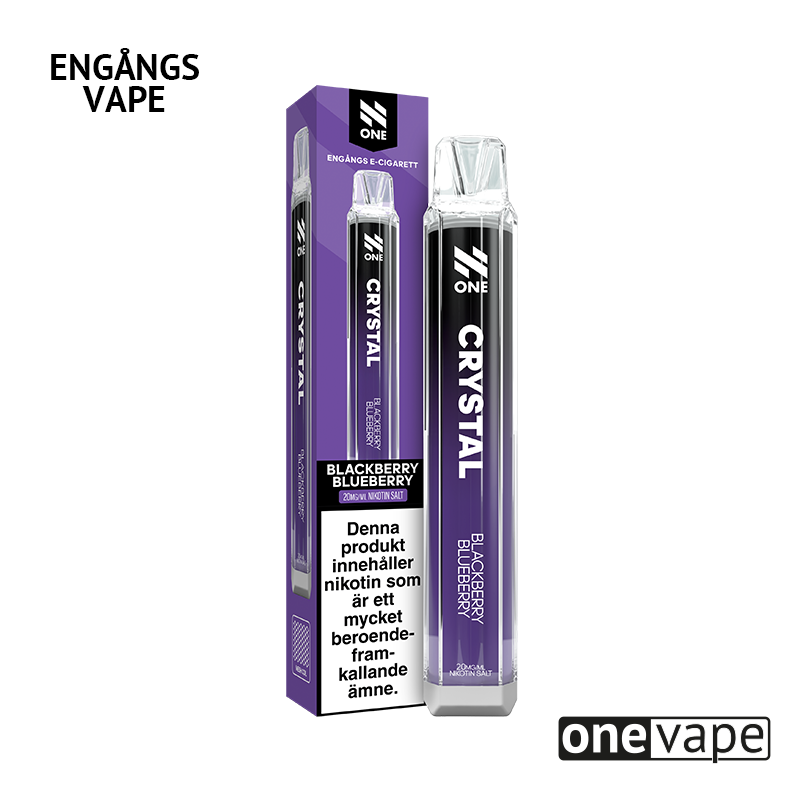 N One Crystal Mesh Engångs Vape - Blackberry Blueberry