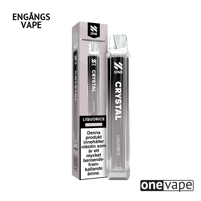 N One Crystal Mesh Engångs Vape - Liquorice