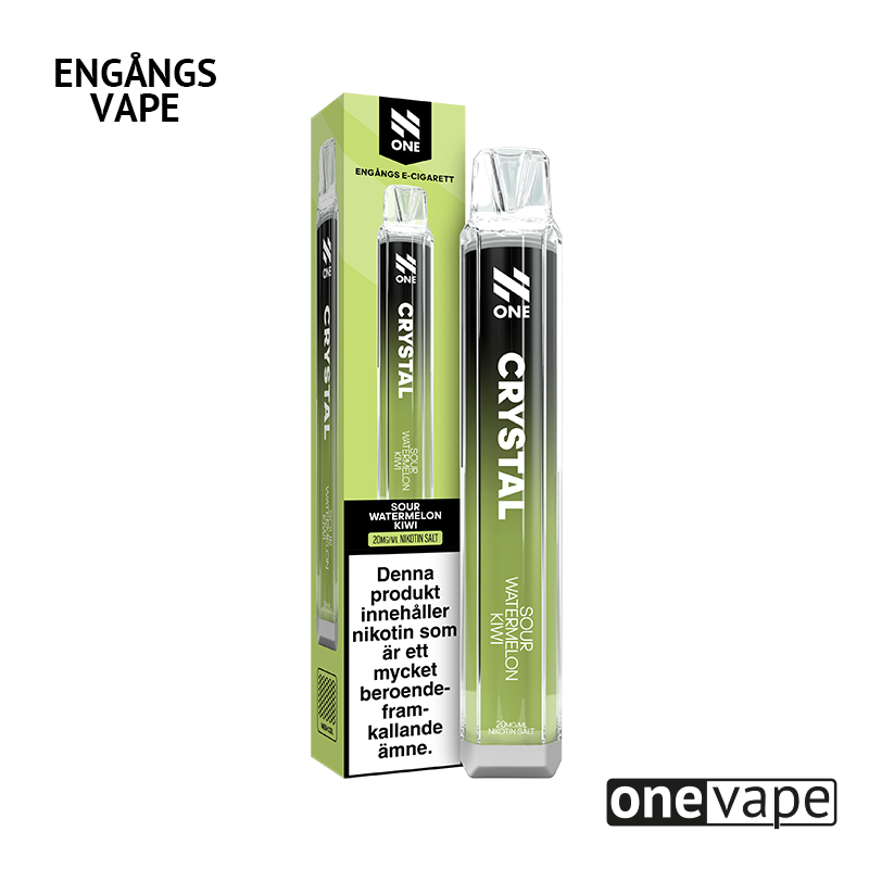 N One Crystal Mesh Engångs Vape - Sour Watermelon Kiwi