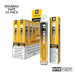 N One Crystal Mesh Engångs Vape - Mango Ice (10-Pack)