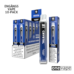N One Crystal Mesh Engångs Vape - Blue Razz Cherry (10-Pack)