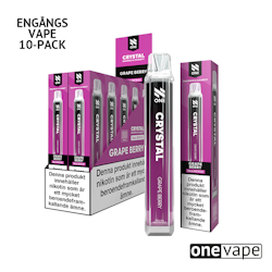 N One Crystal Mesh Engångs Vape - Grape Berry (10-Pack)