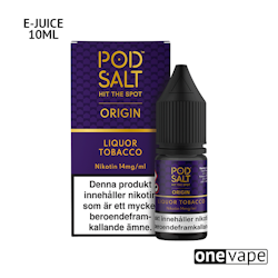 Pod Salt Origin - Liquor Tobacco (10ml, Nic Salt)