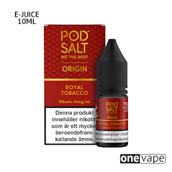 Pod Salt Origin - Royal Tobacco (10ml, Nic Salt)