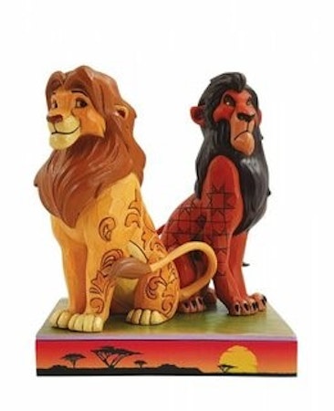 Løvenes konge, Simba og Scar H16,5cm