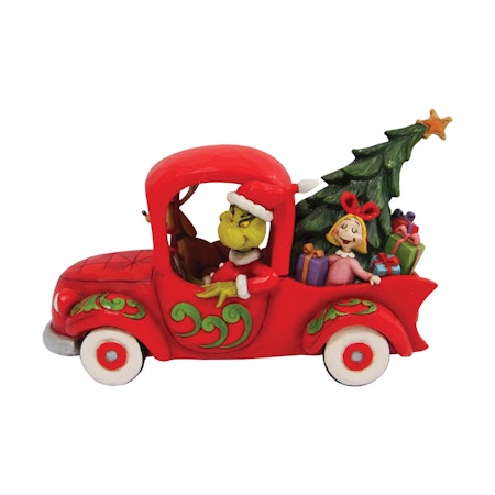 Grinch i rød truck