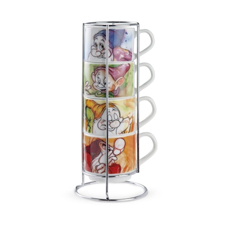 4 espresso kopp i stativ