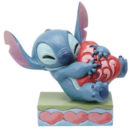 Stitch, heart struck, h 13 cm